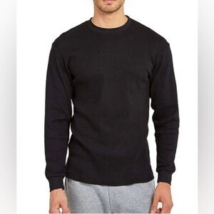 NEW - Blue Ice Premium Clothing Black Crewneck Thermal LS Top